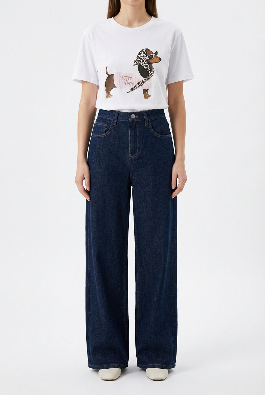 Jeans a Gamba Larga