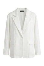 Blazer Monopetto in Misto Lino