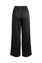 Pantaloni Wide Leg in Satin Fluido