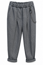 Pantaloni Sartoriali con Catena Decorativa