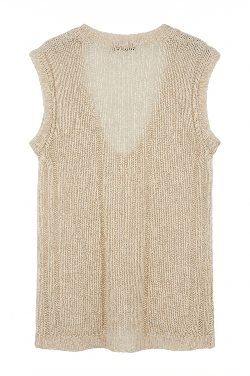 GILET IN MAGLIA MOHAIR