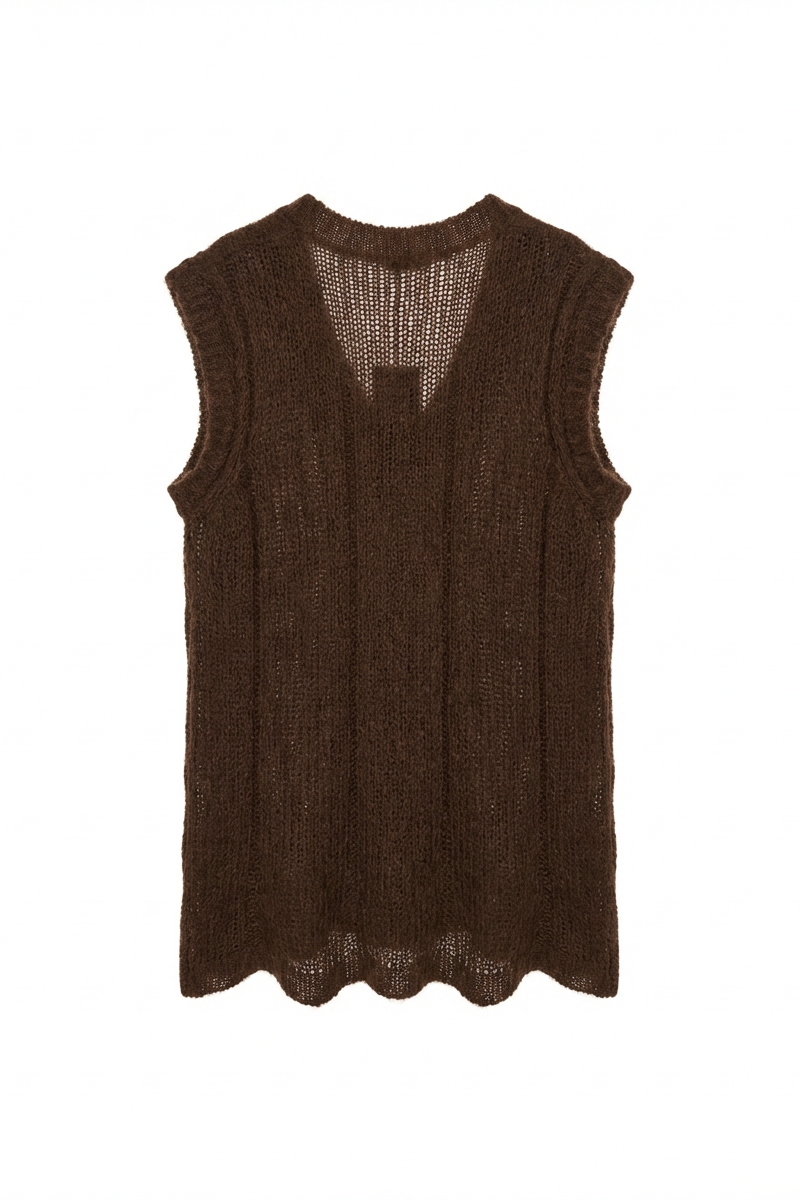 GILET IN MAGLIA MOHAIR