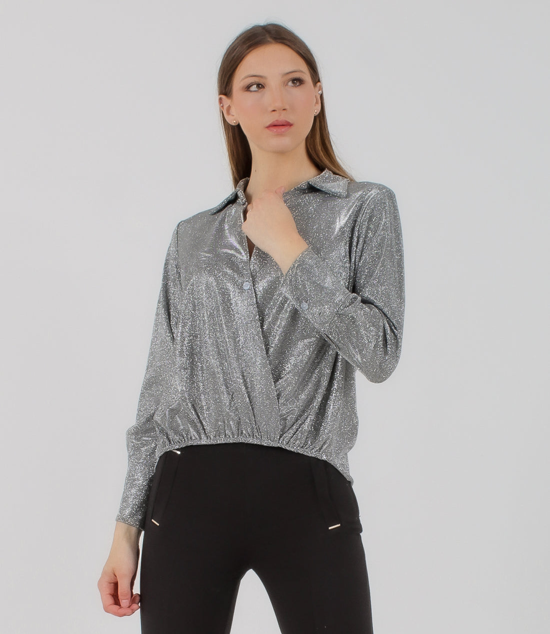 BLUSA DIAMANTE SM ARGENTO