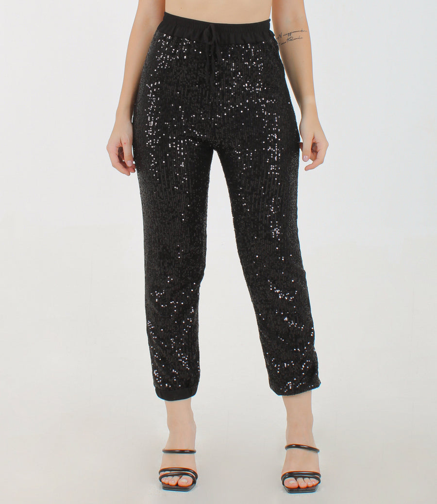PANTALONE SHINE SM NERO