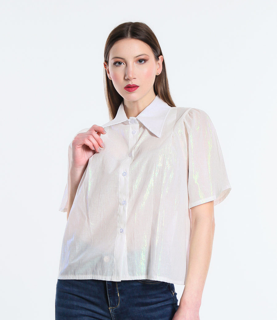 CAMICIA SHINE L BIANCO