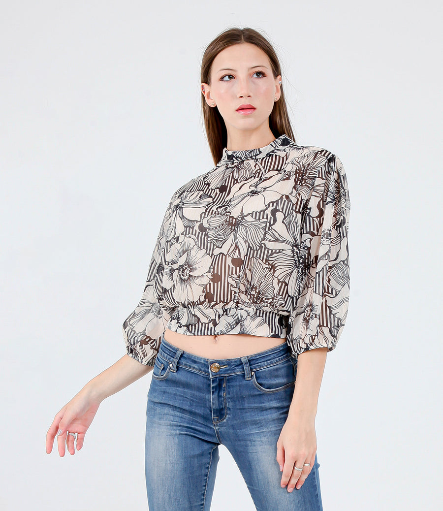 BLUSA BOUQUET SM PANNA