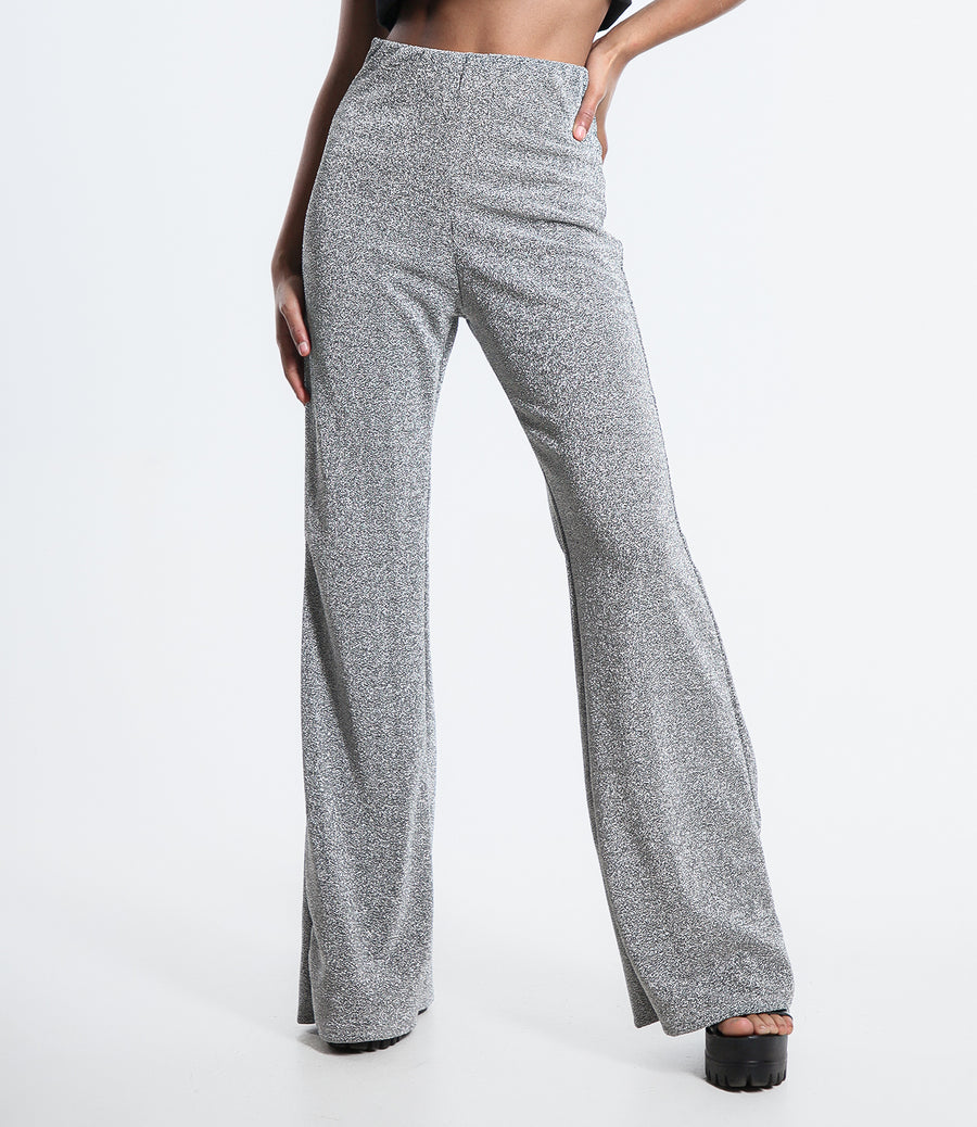 PANTALONE LUREX SM ARGENTO
