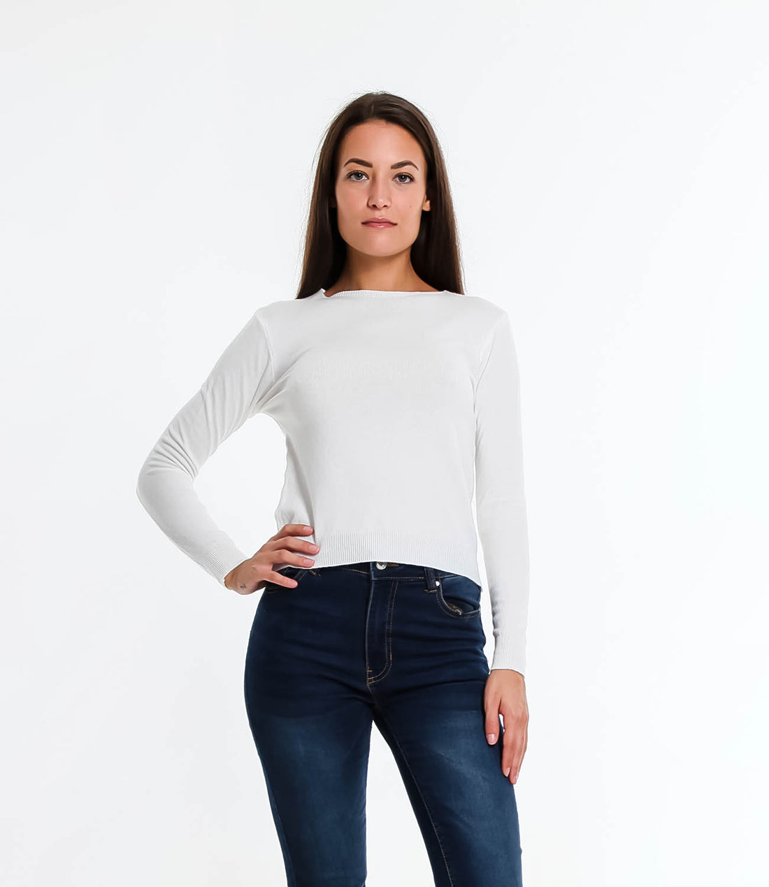 BASIK GIRO COLLO SM BIANCO