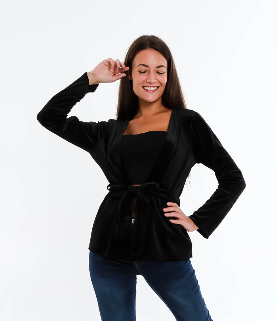 KIMONO CINIGLIA SM NERO