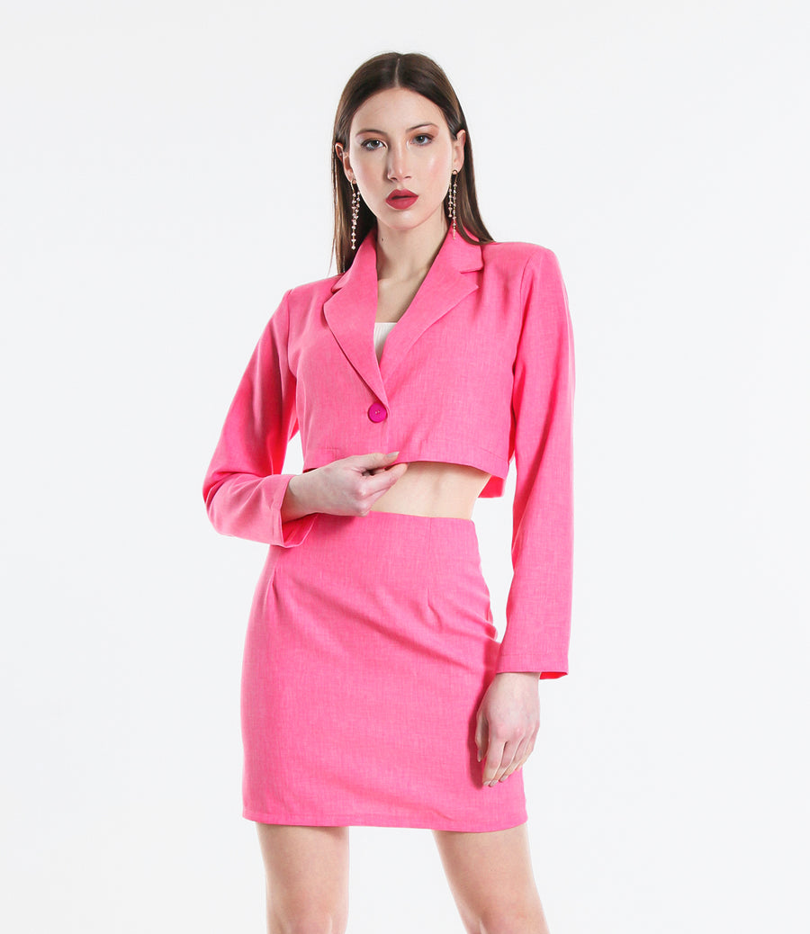 GIACCA TWEED LXL FUCSIA