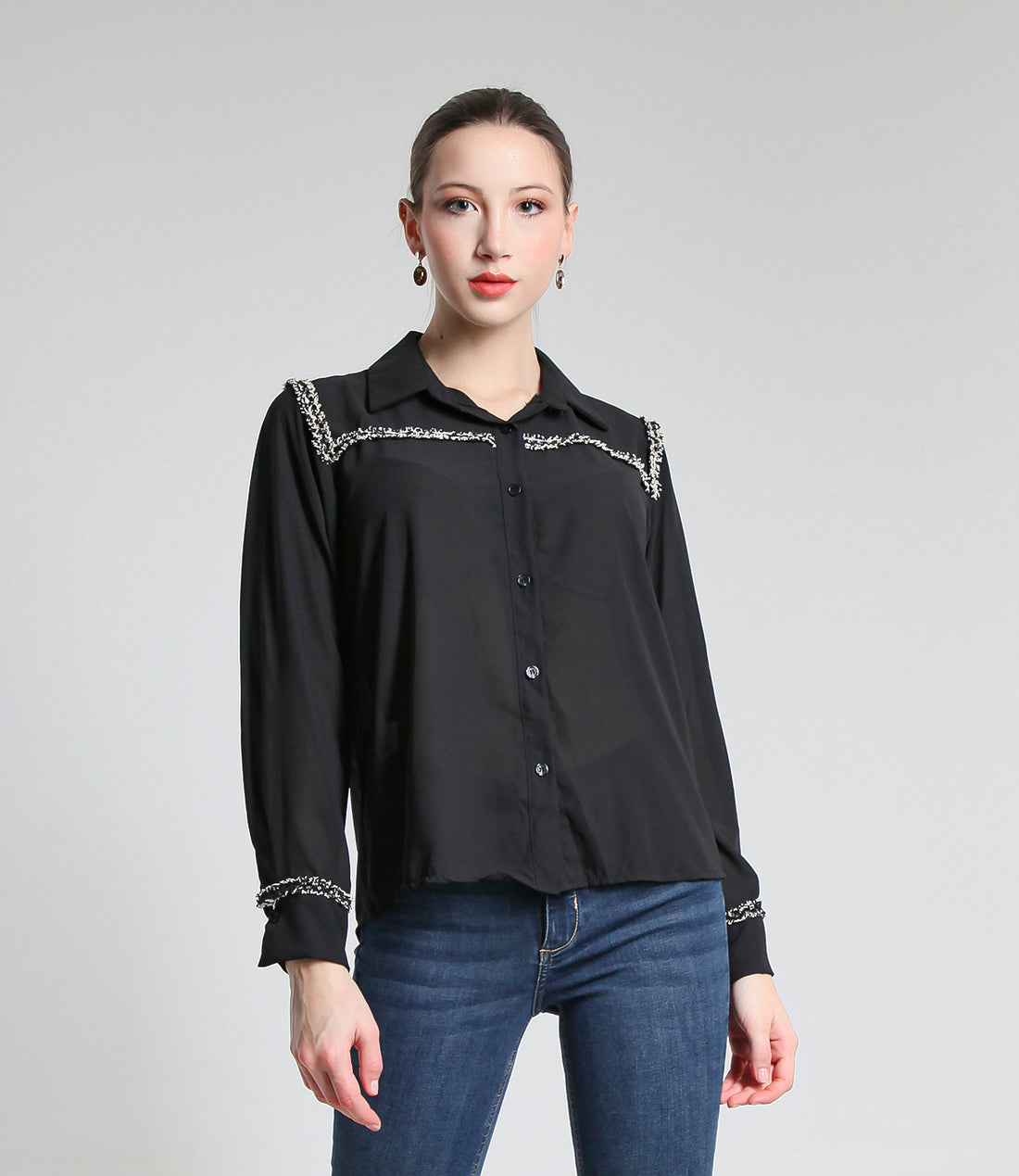 CAMICIA CHARME SEVENTY LXL NERO