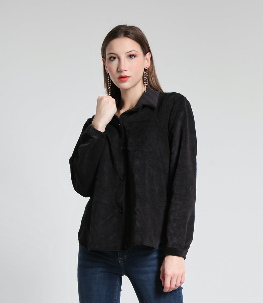 CAMICIA VELVET SM NERO