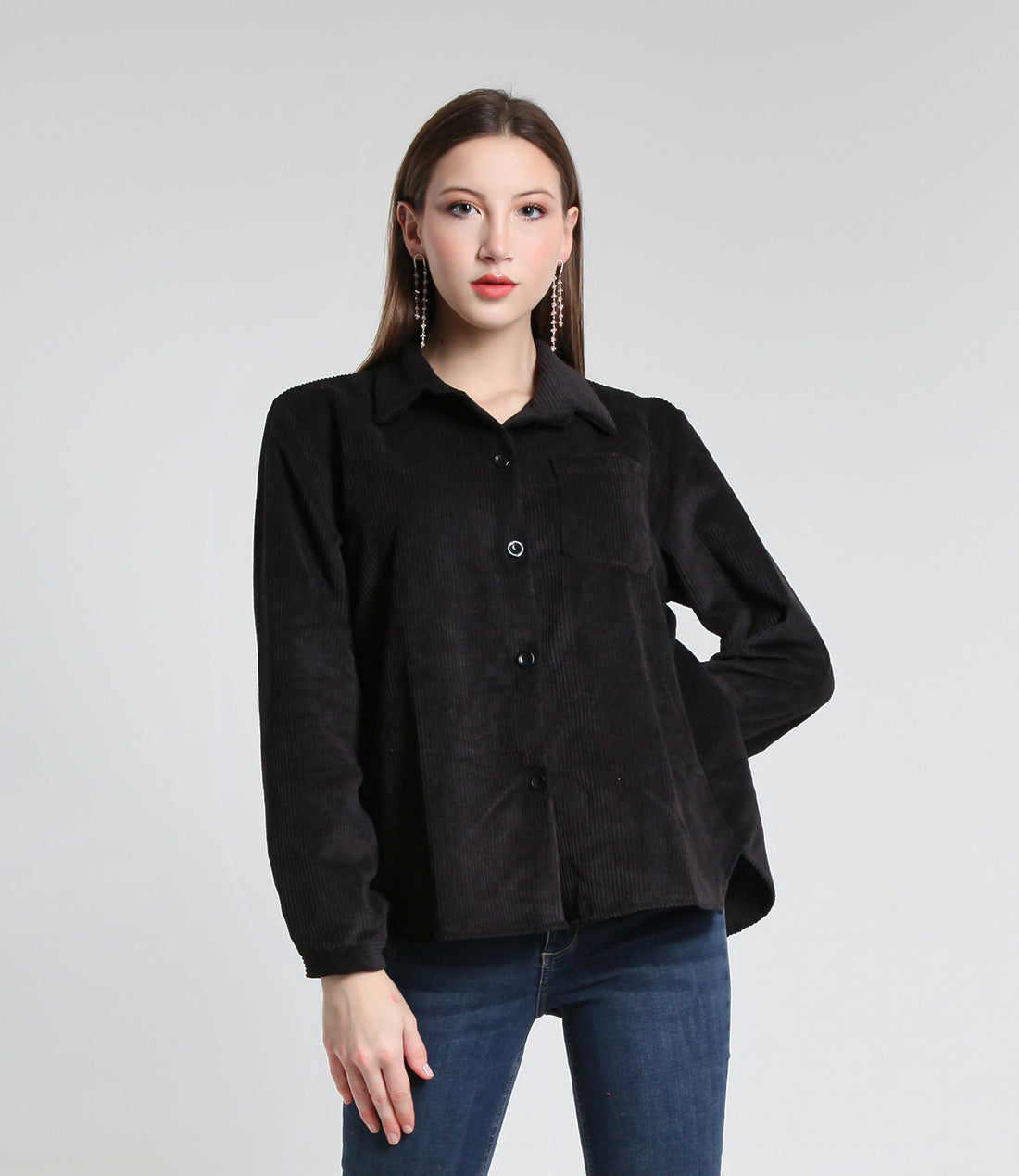 CAMICIA VELVET LXL NERO