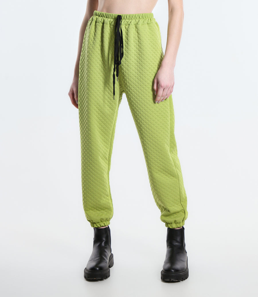 PANTALONE FELPA ROMBO SM VERDE MELA