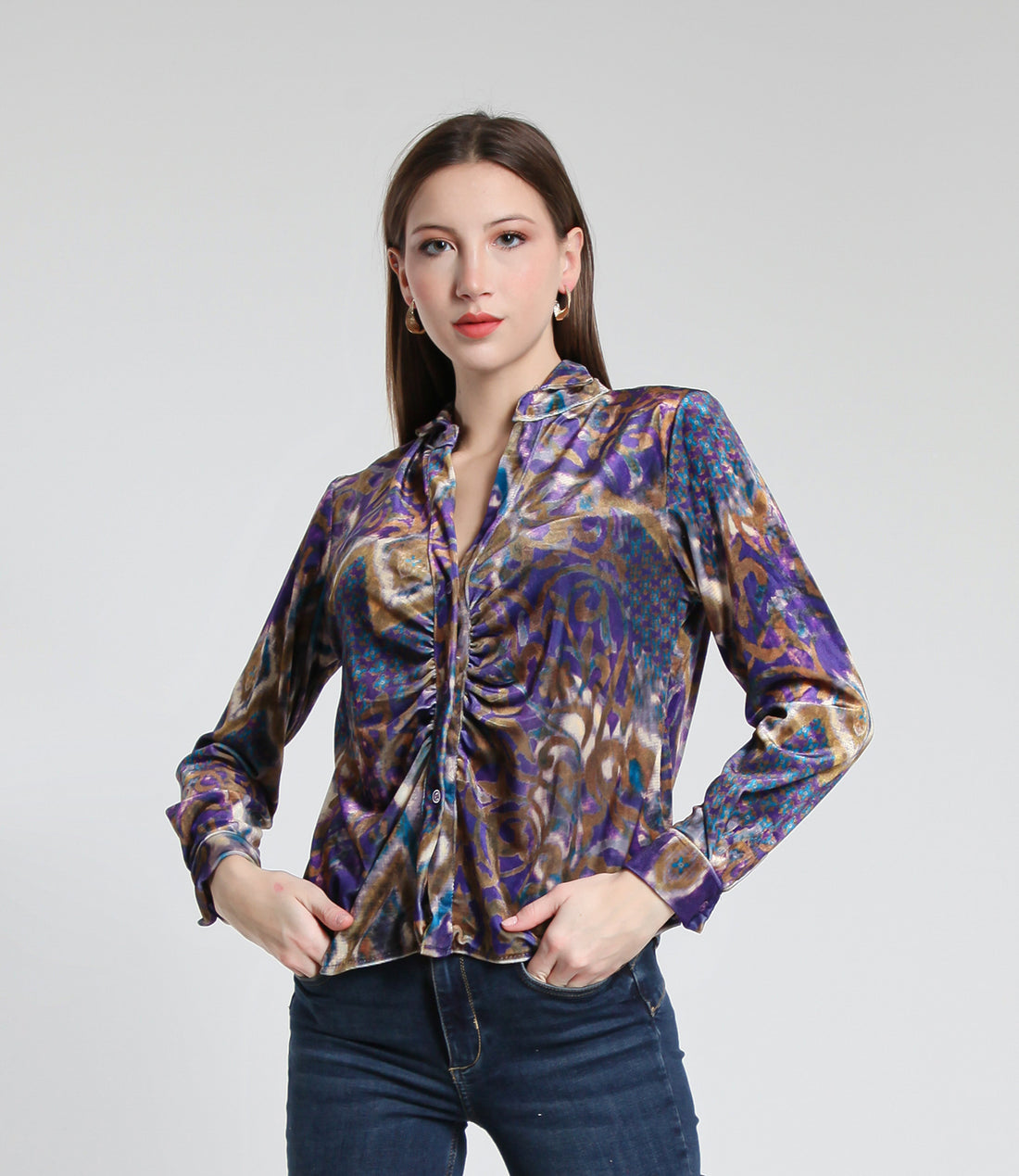 CAMICIA IRLANDA SM VIOLA