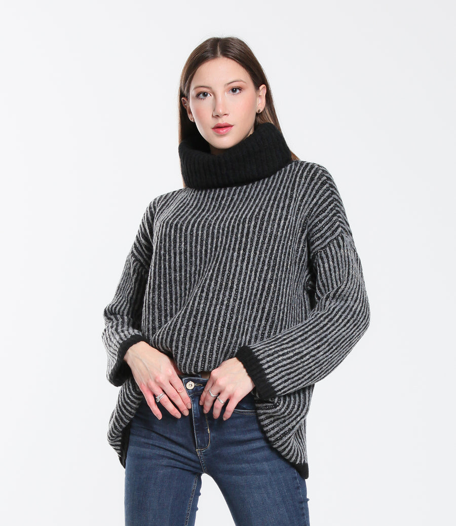 MAGLIONE DRILL SM NERO