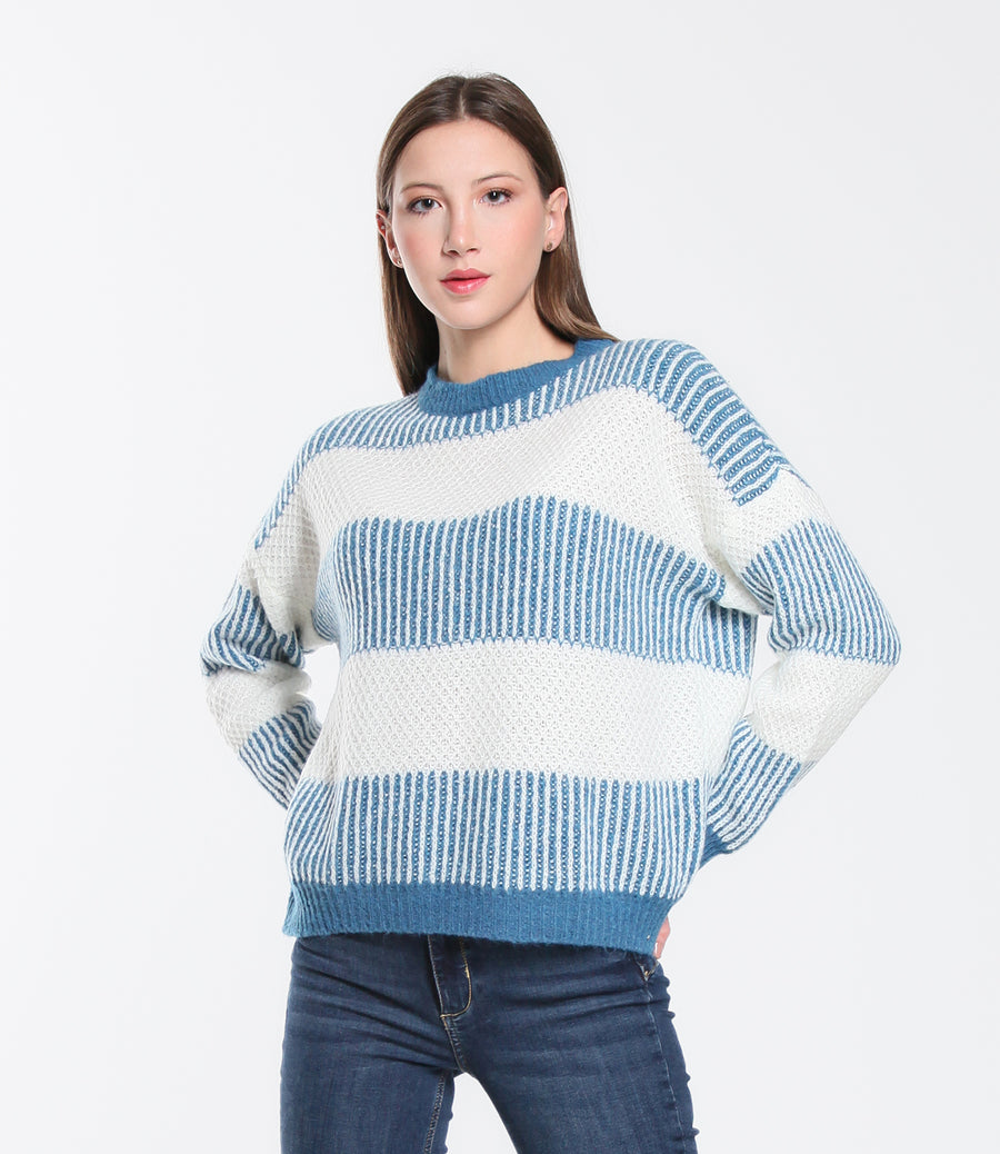 MAGLIONE DRILL ONE SM CELESTE