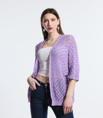 CARDIGAN COTONE DAY SM LILLA