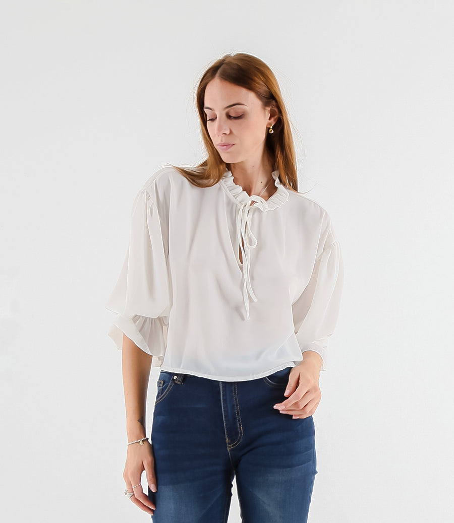 BLUSA PATRIZIA LXL BIANCO